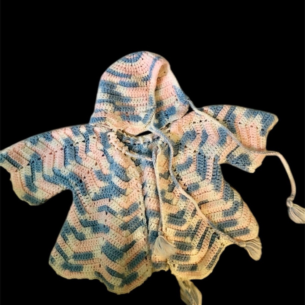 Handmade Baby Sweater & Bonnet Set